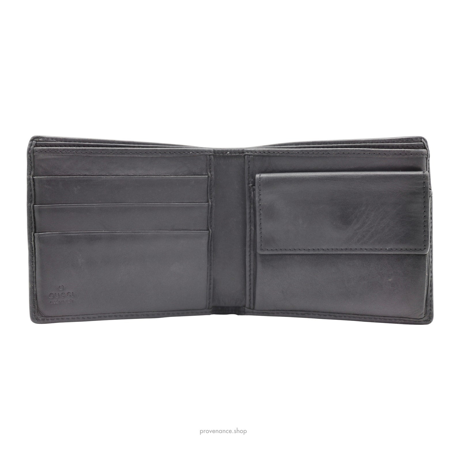 Gucci Bifold Wallet - Black/Brown GG Canvas - 5