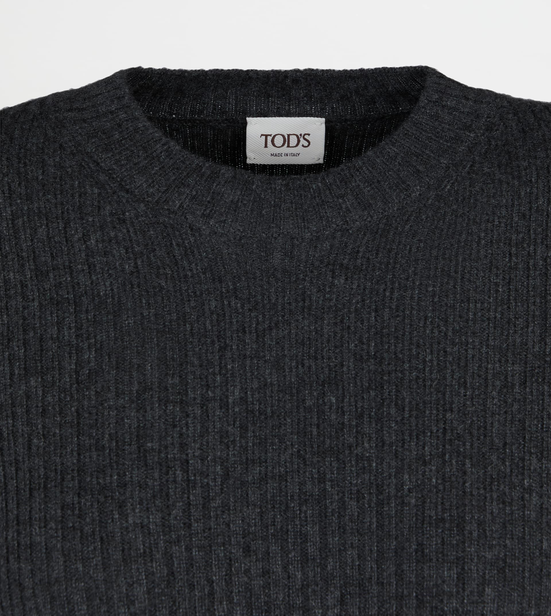 PULLOVER IN CASHMERE - GREY - 6
