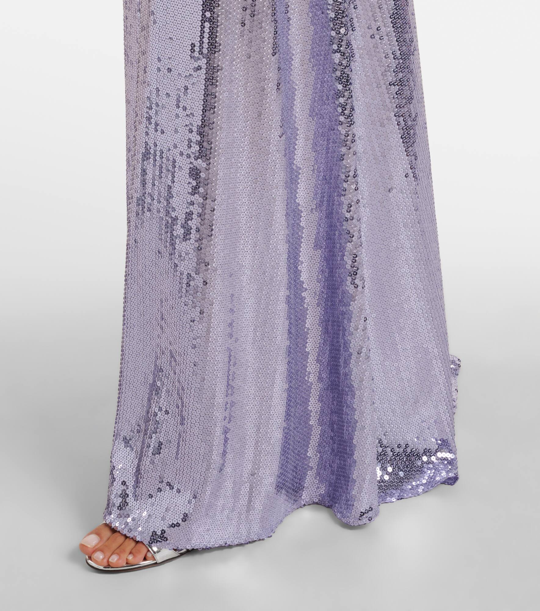 Sequined open-back gown - 6