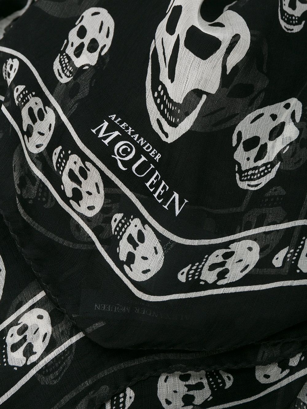 skull print scarf - 3