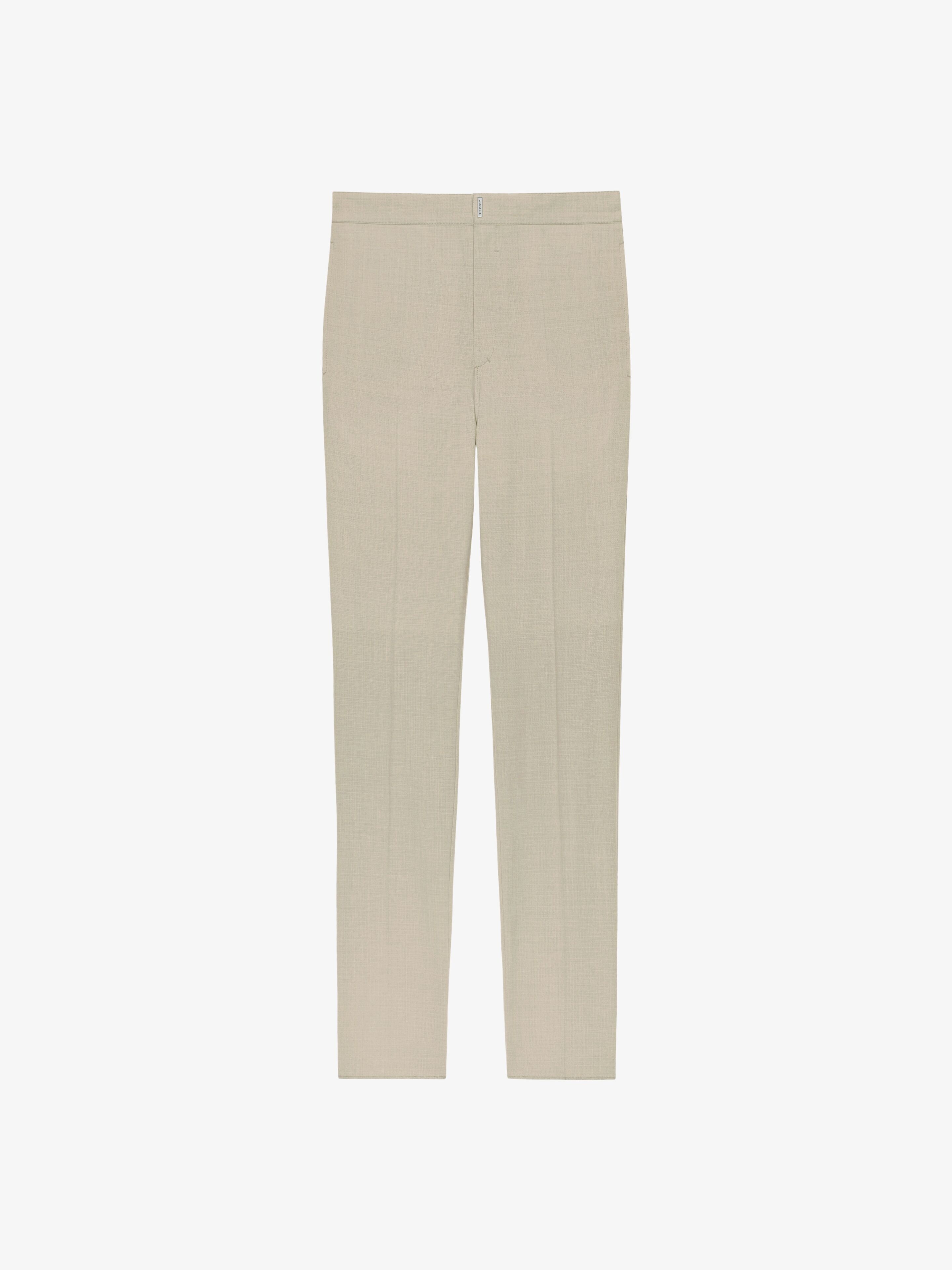 SLIM FIT PANTS IN WOOL - 1