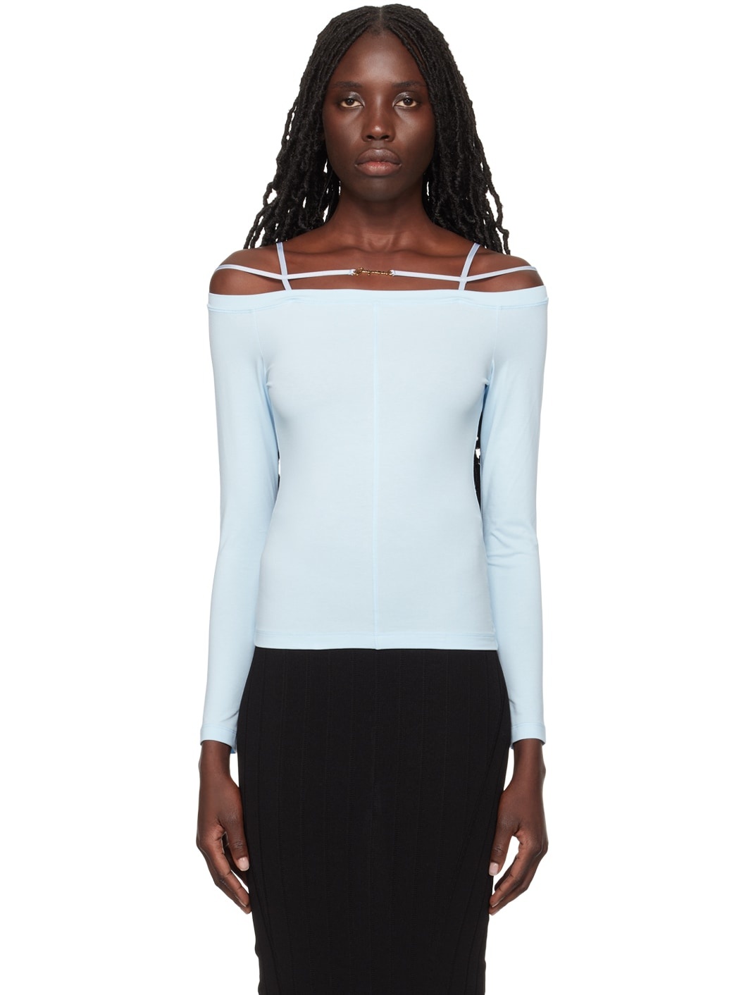 Blue 'Le t-shirt Sierra' Long Sleeve T-Shirt - 1