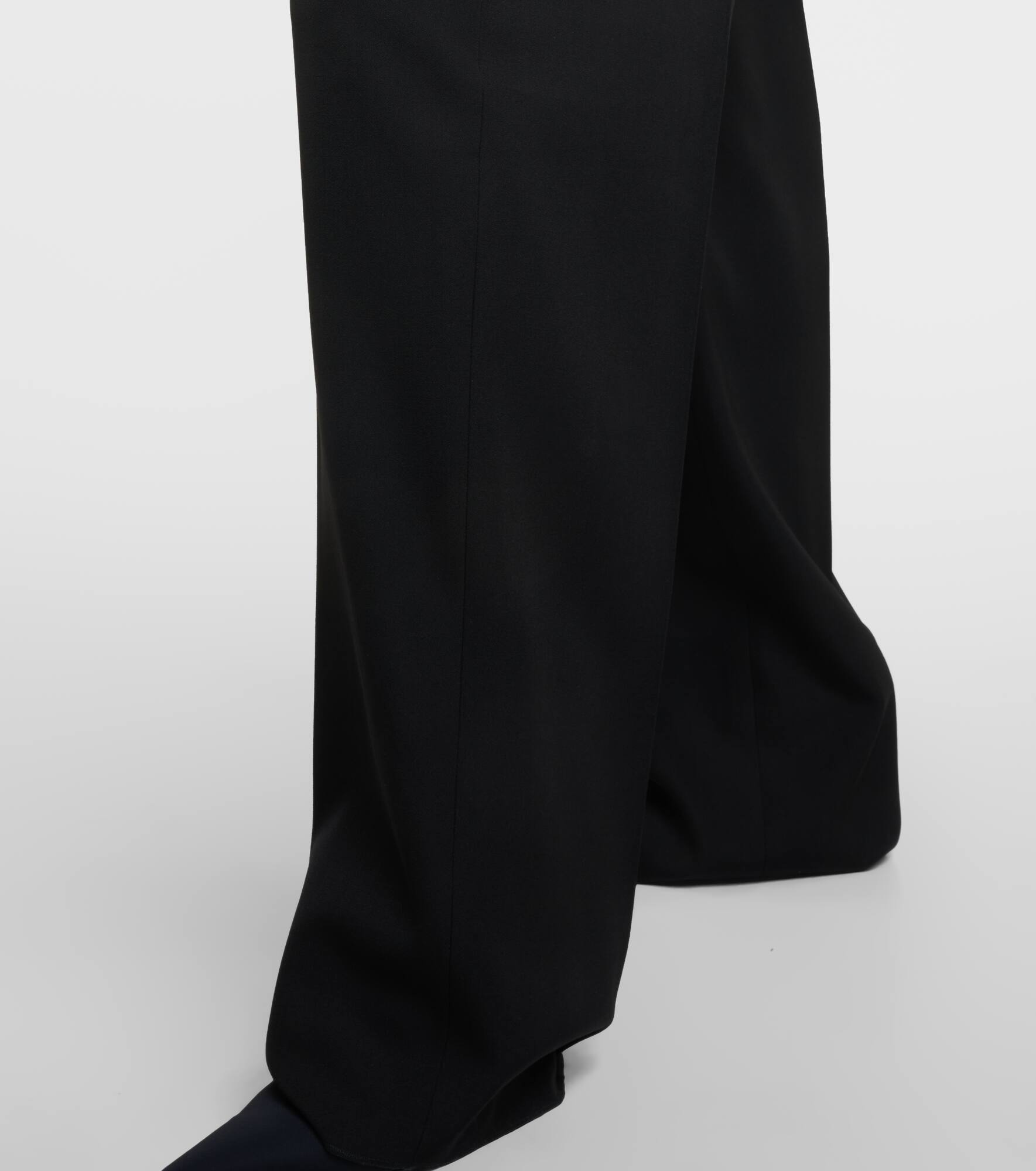 Mid-rise wool wide-leg pants - 5