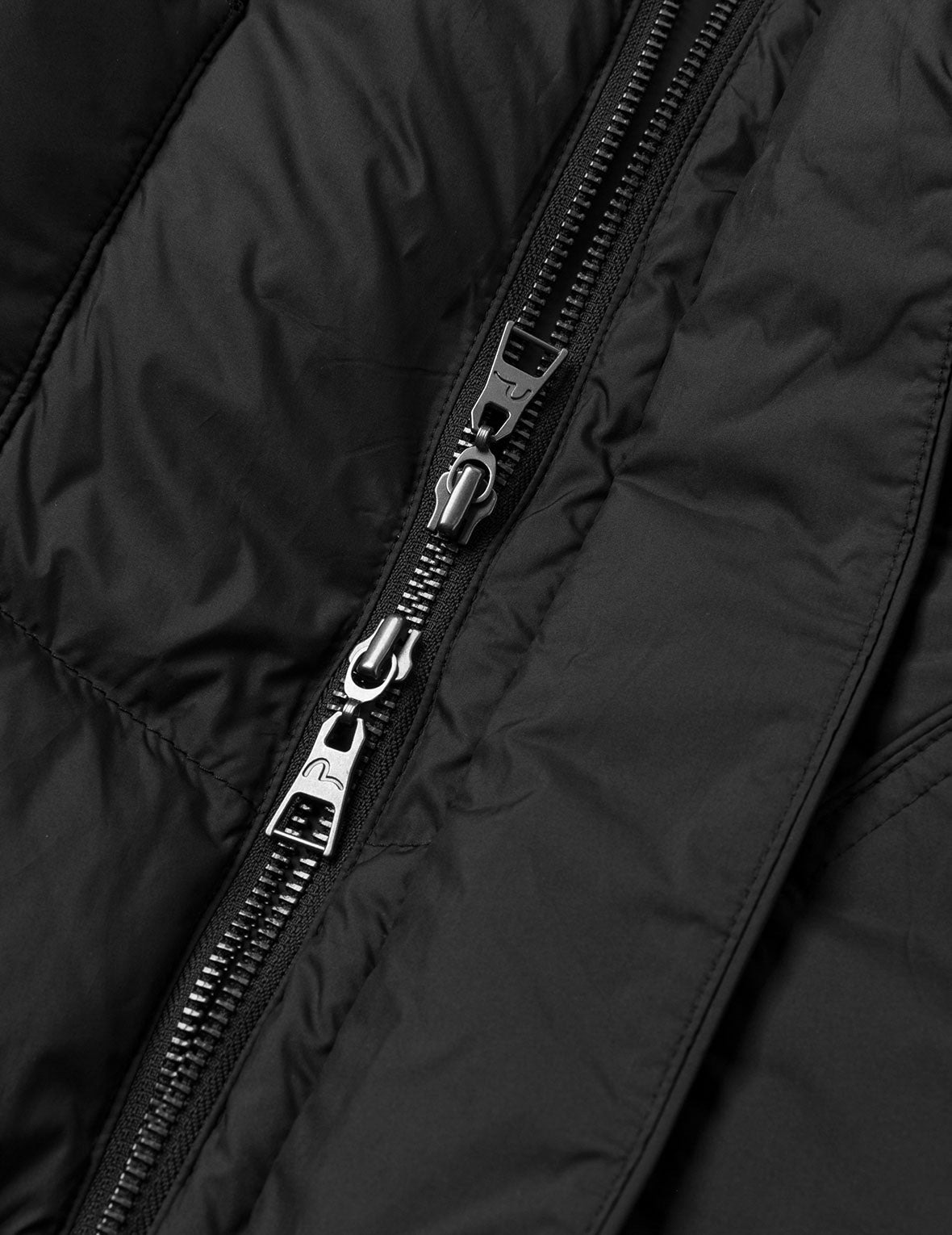 Seagull and Logo Embroidery Fashion Fit Down Jacket with Detachable Hood - 13