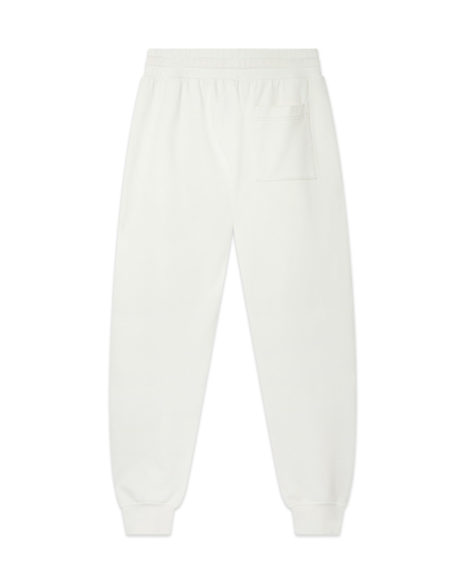 White Zip Hem Sweatpant - 2