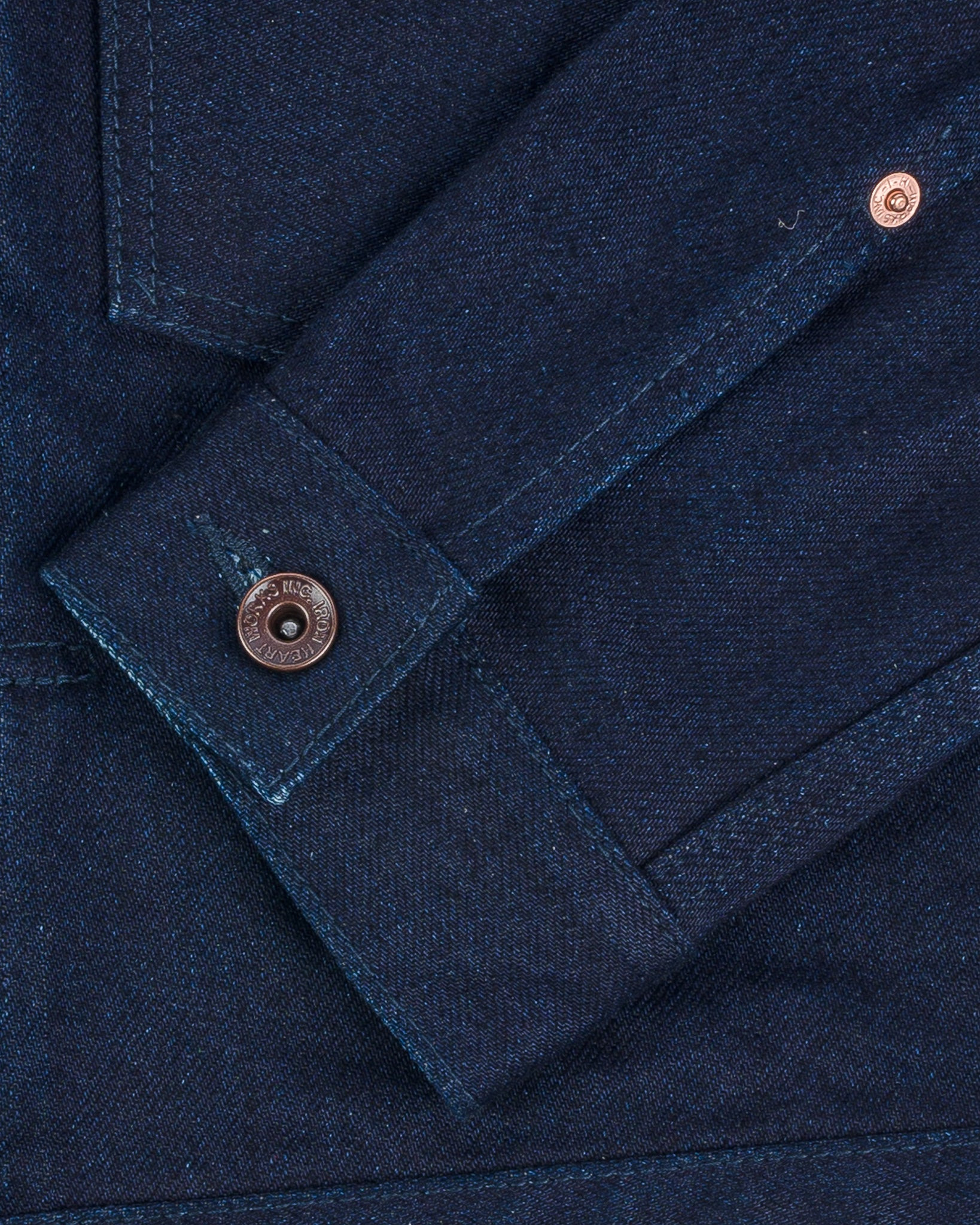 IHJ-140-IG 19oz Selvedge Denim Type I Jacket - Indigo/Grey - 11