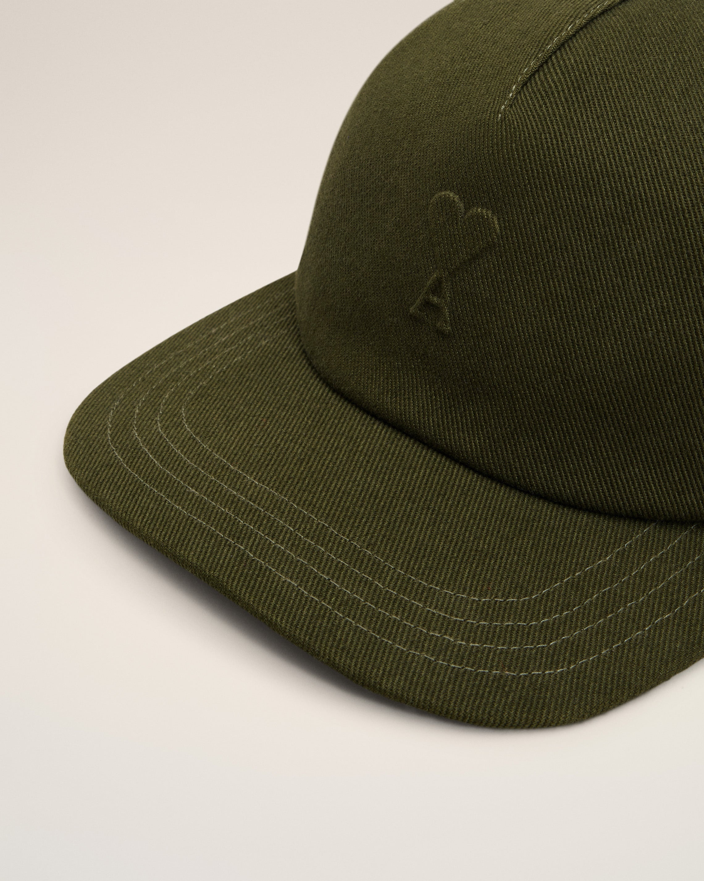 GREEN COTTON EMBOSSED AMI DE COEUR CAP - 3
