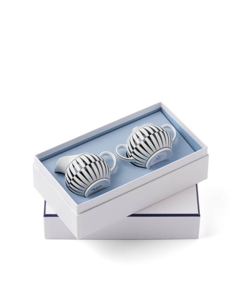 Porcelain milk jug and sugar bowl set 4