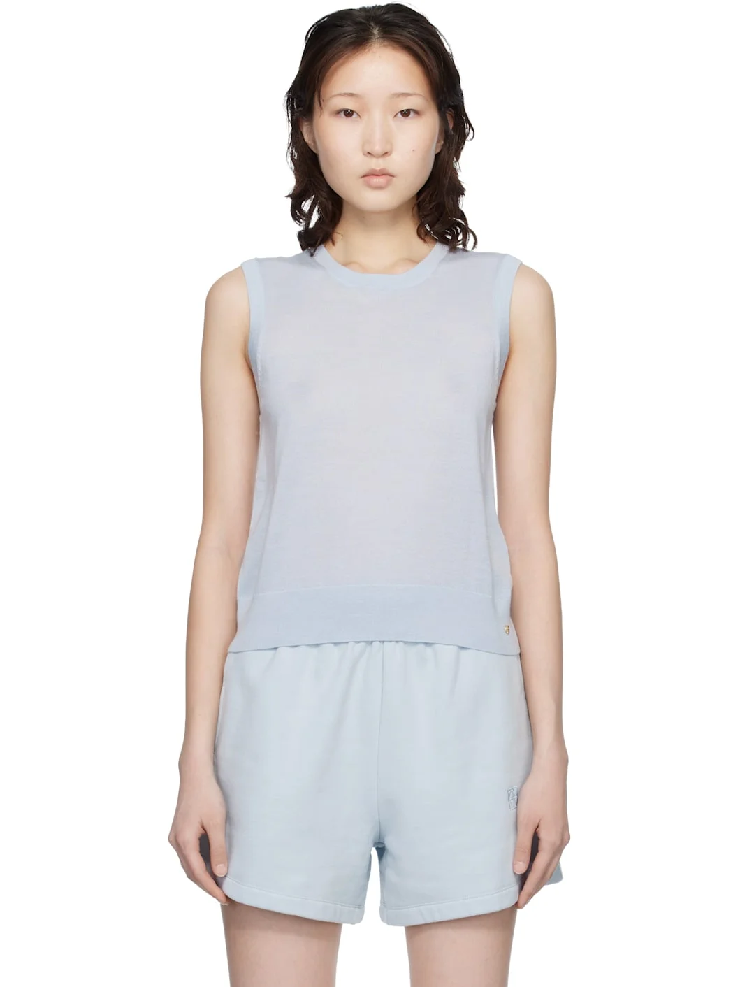 Blue Moni Crop Tank Top - 1