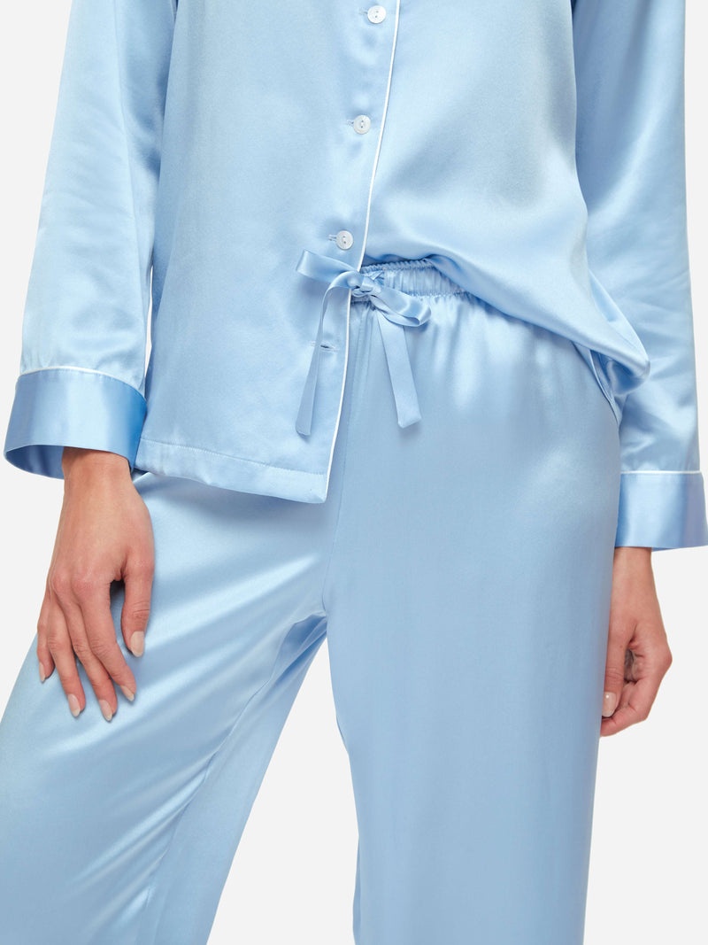Women's Pyjamas Bailey 2 Silk Satin Sky - 6