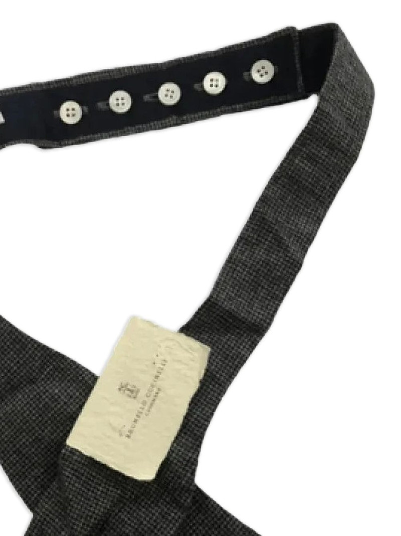 Brunello Cucinelli patterned bow tie outlook