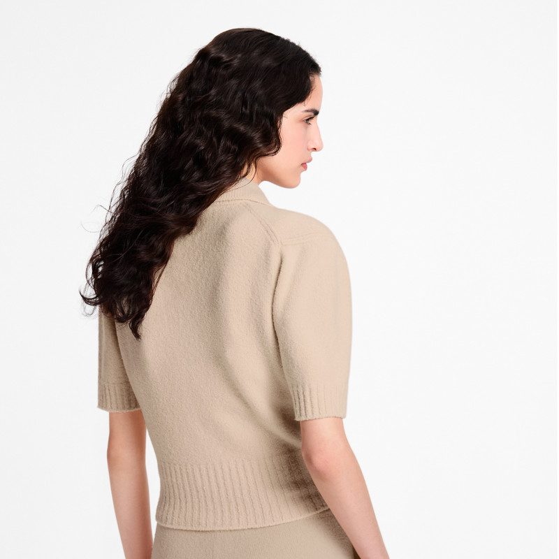 Monogram Button Knit Top 5