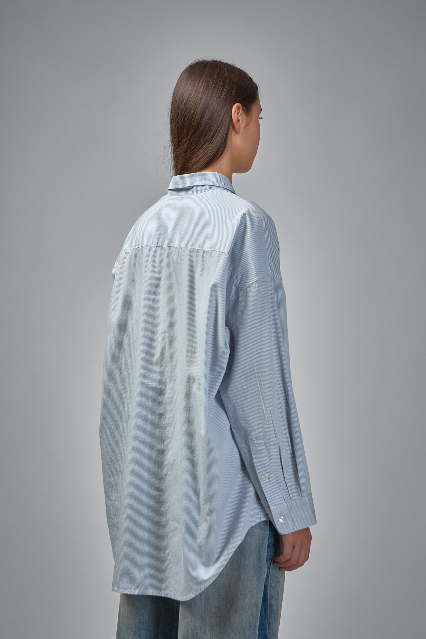 Drop Neck Oxford Shirt - 3