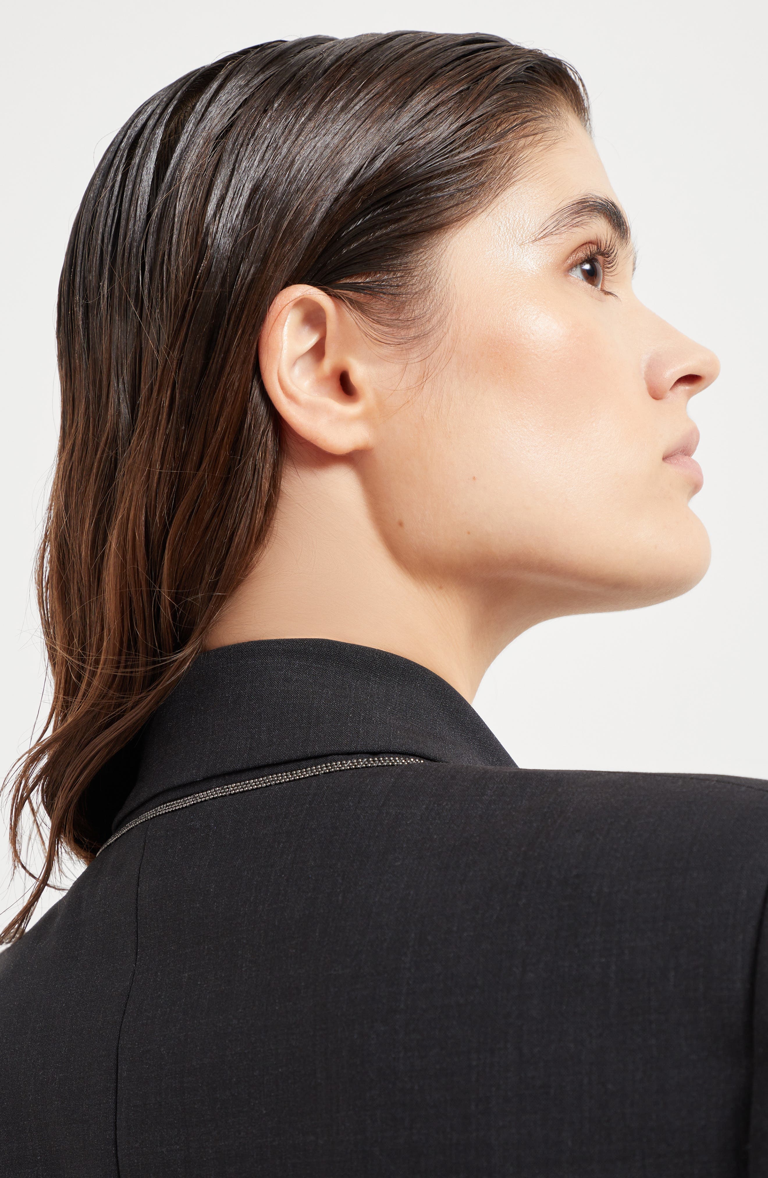 Brunello Cucinelli Blazer with monili in Lignite Grey at Nordstrom - 4
