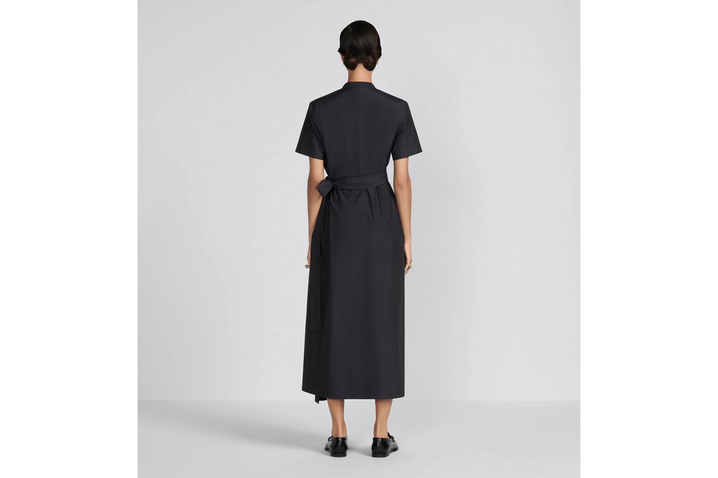 Mid-Length Draped Dress - 6