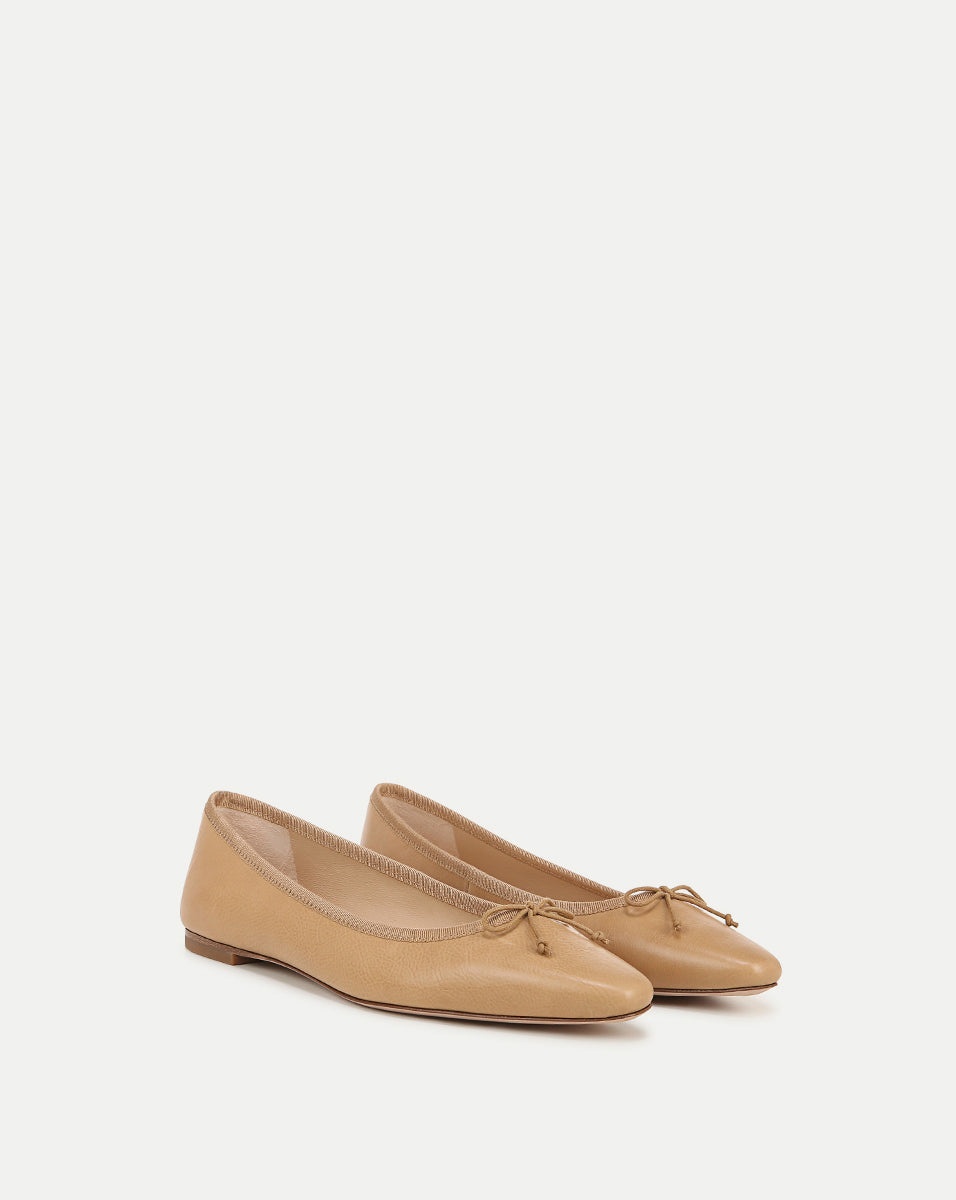 CATHERINE LEATHER BALLET FLAT - 2