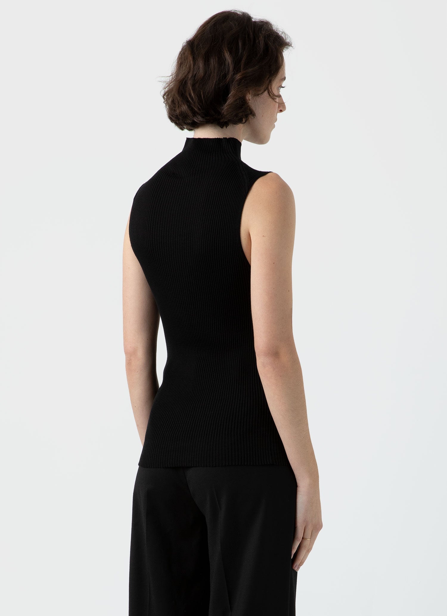 Silk Rib Vest Jumper - 4