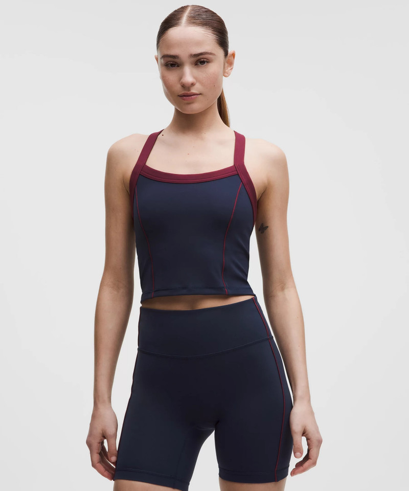 Wunder Train Piped Strappy Tank Top *Light Support, B/C Cup 1
