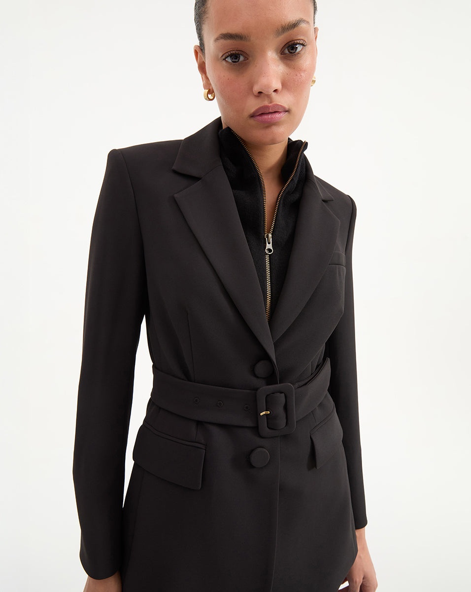 RYANNE BELTED DICKEY JACKET - 8