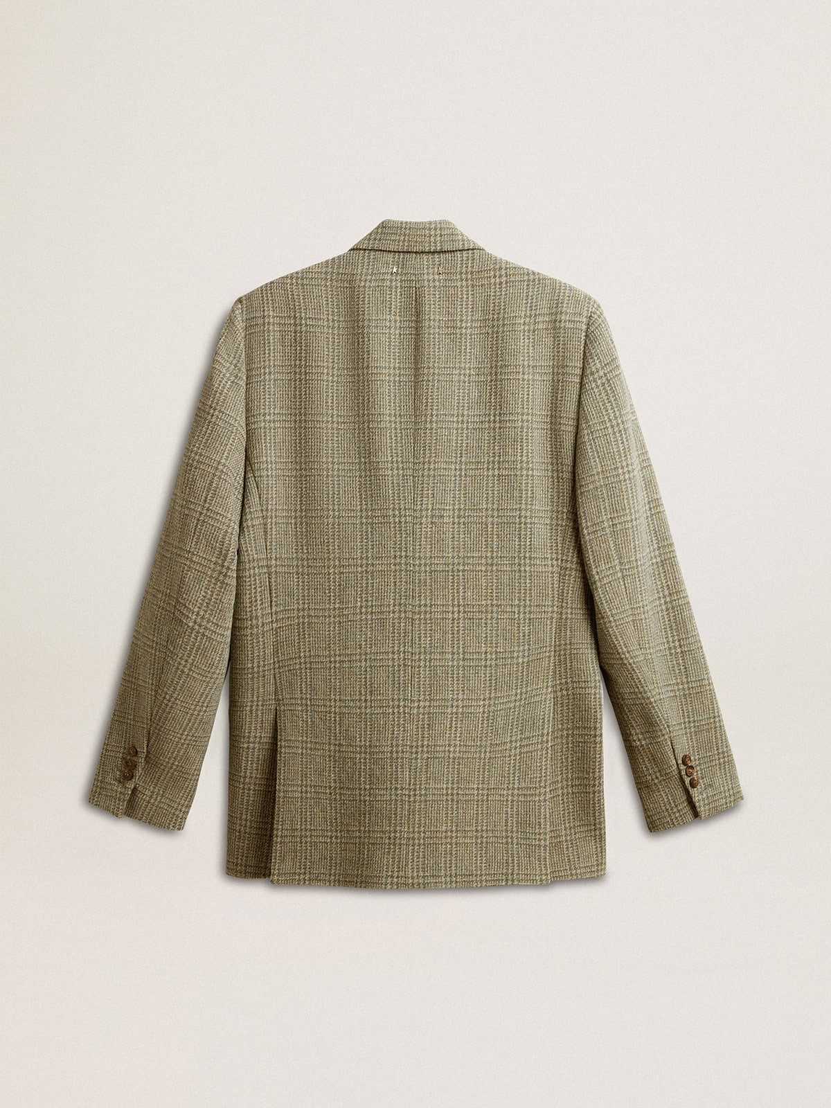 Men's double-breasted blazer in Shetland wool - 8