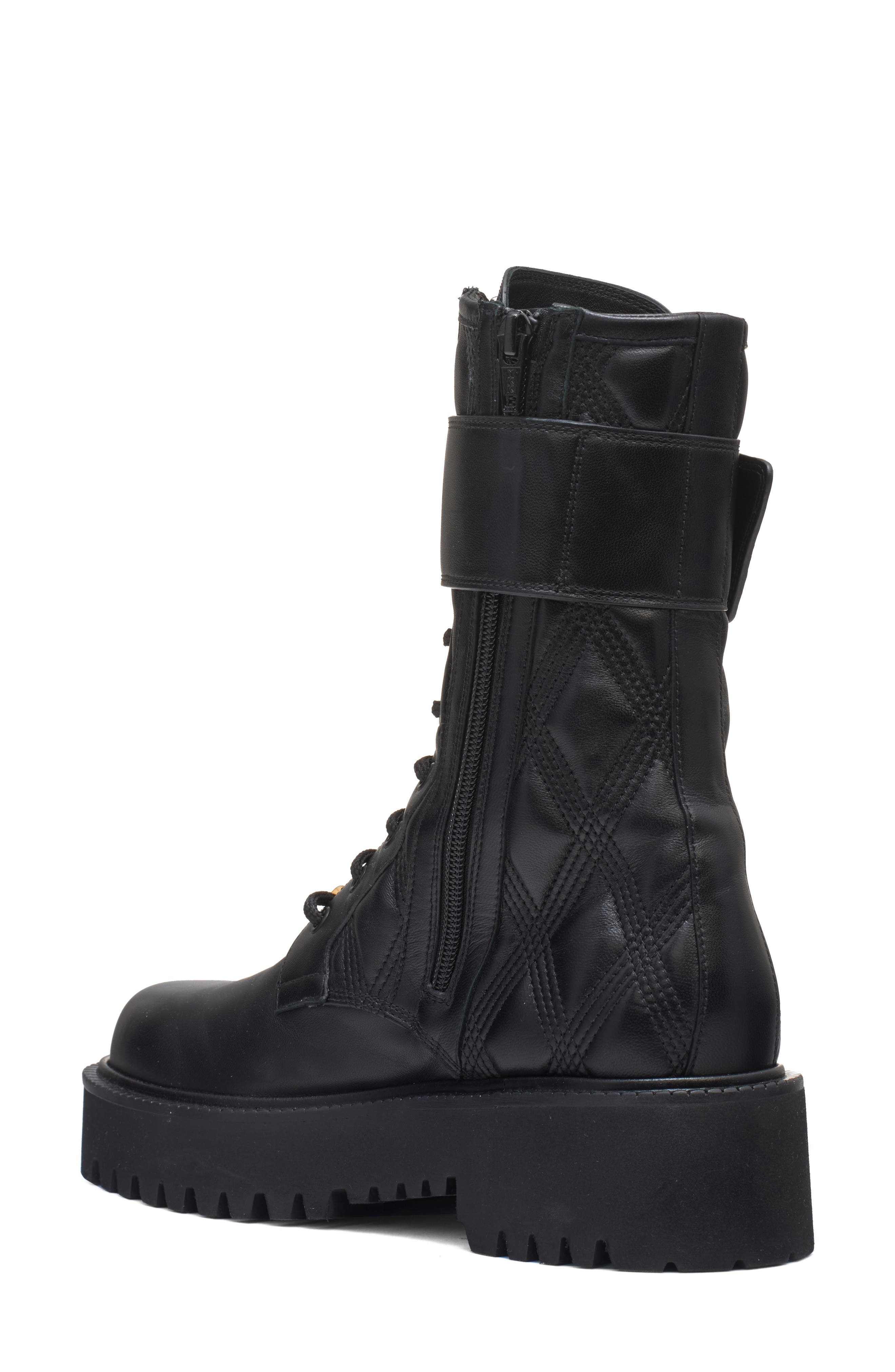 Valentino Garavani Quiltie 67 Combat Boot in Black at Nordstrom - 2