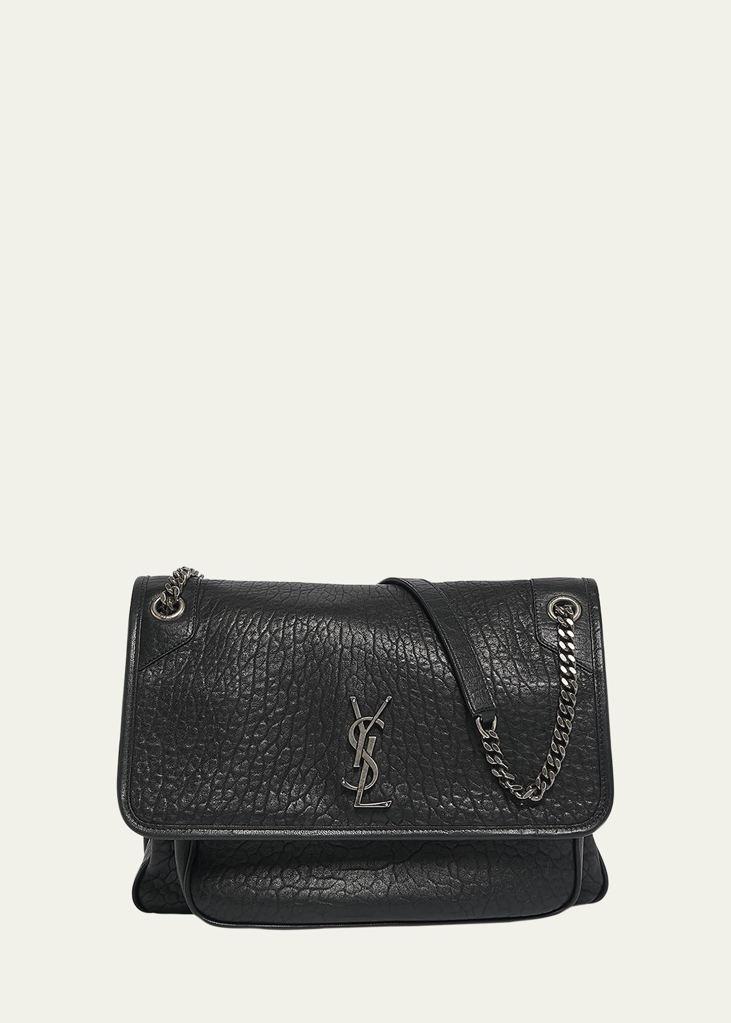 Niki Large YSL Shoulder Bag in Lambskin Leather - 1