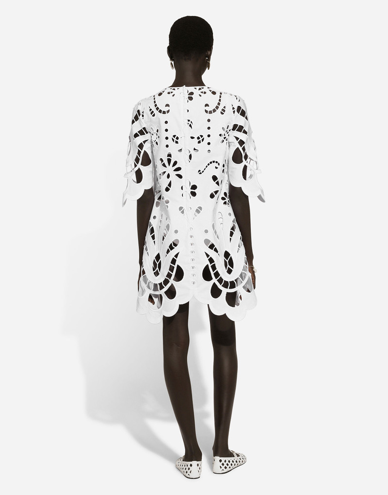 Cotton midi dress with cut-out detailing 3