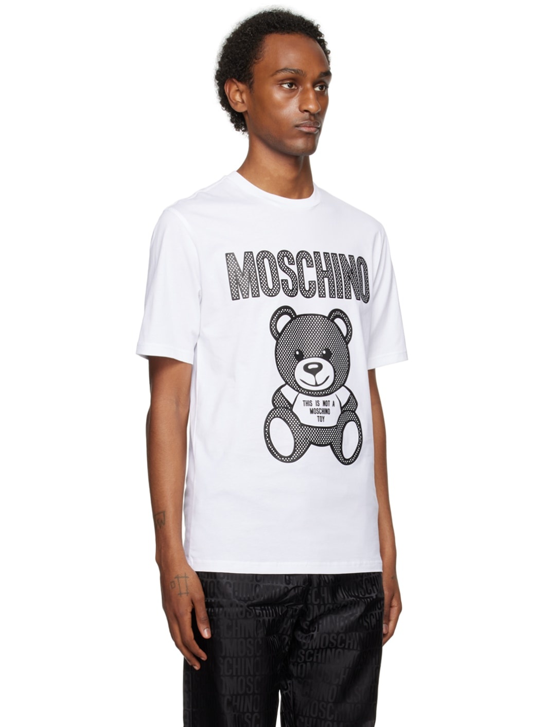White Teddy Mesh T-Shirt - 2