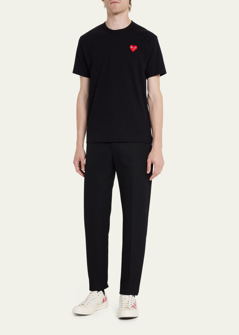 Comme Des Garçons Men's Cotton Jersey Heart T-Shirt outlook
