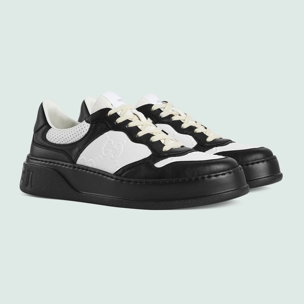 ゆり GUCCI Re-web sneakers #37 785728 leather Fabric White Pink