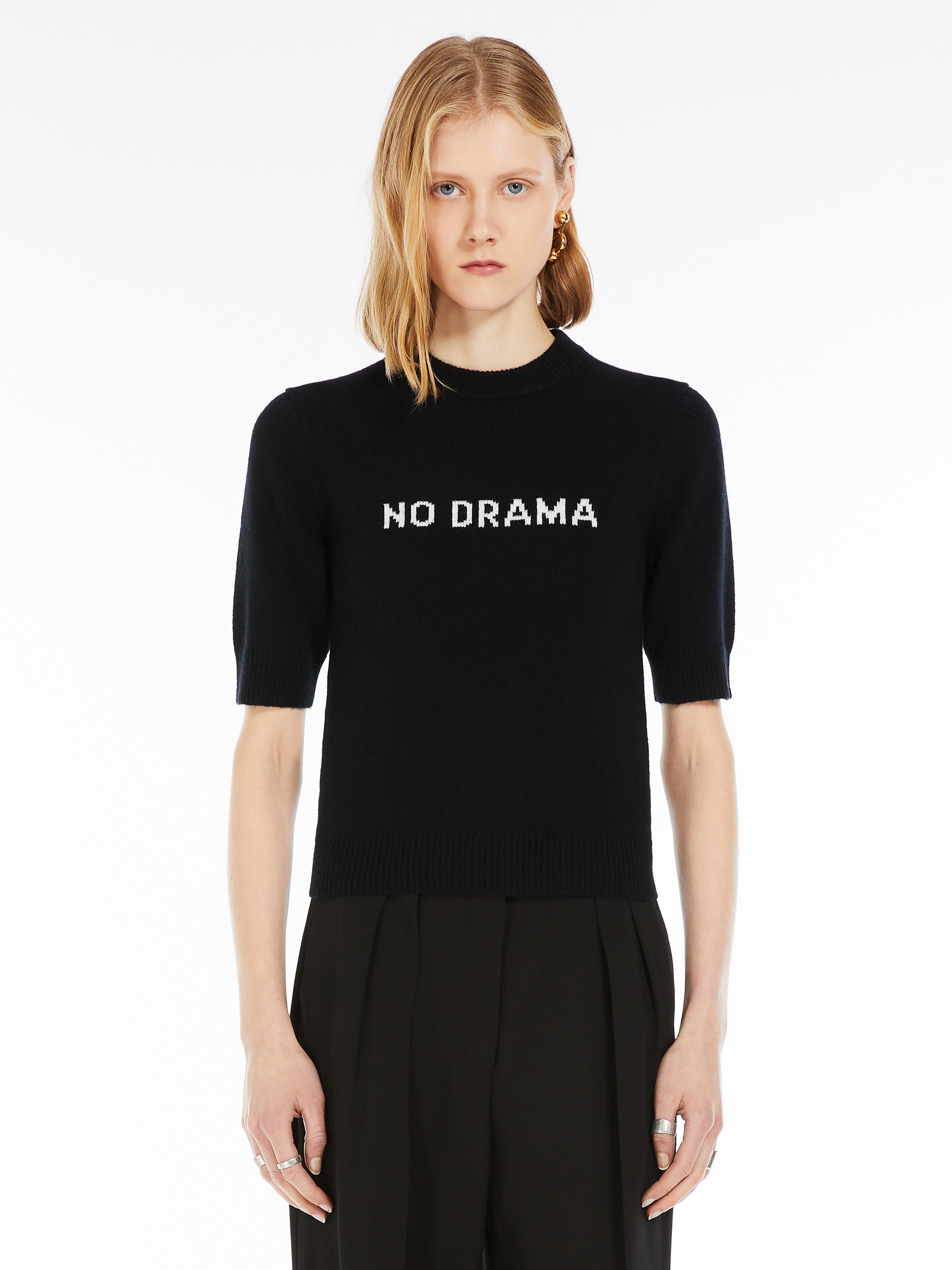 UNISONO Cashmere and wool short-sleeved jumper - 3