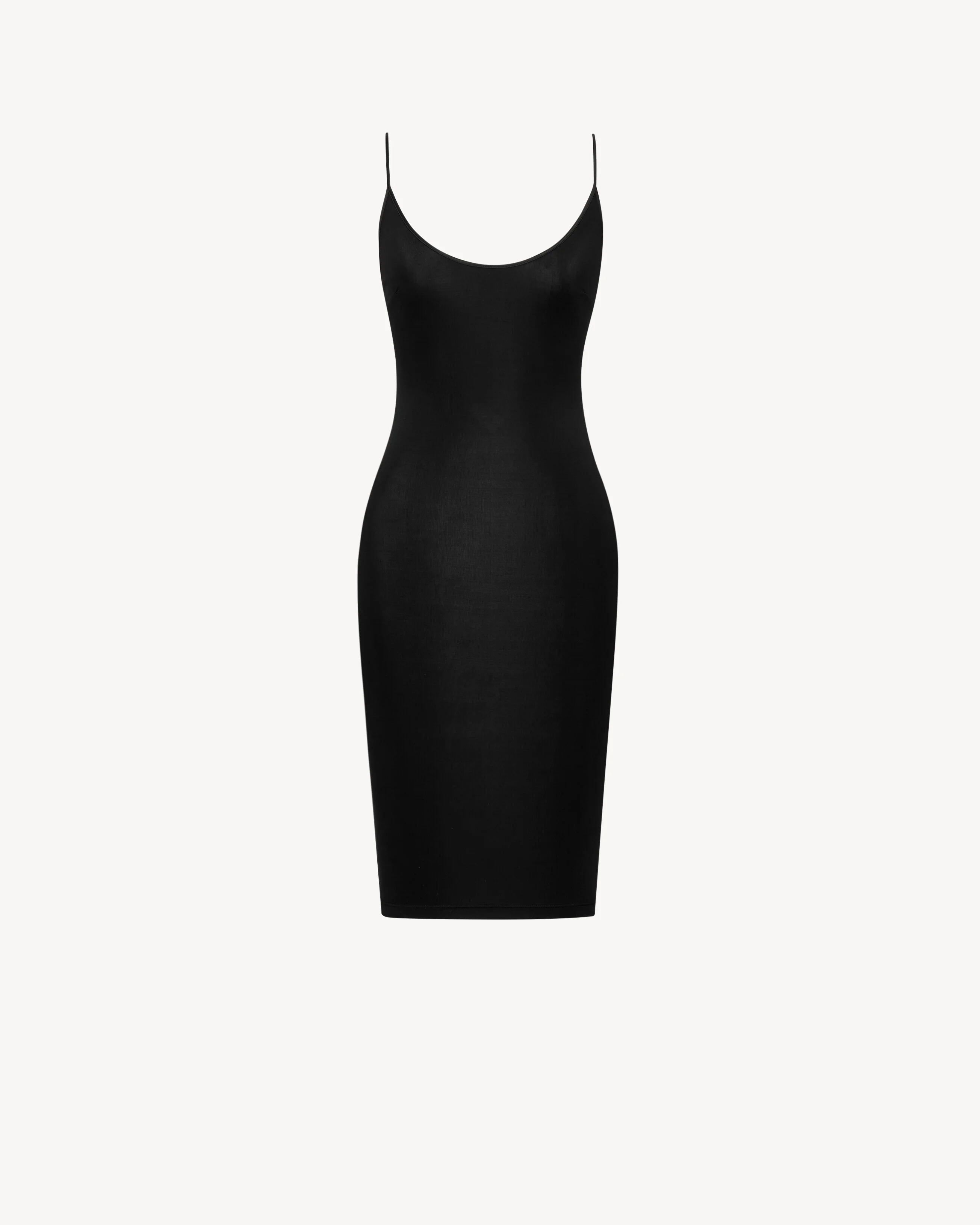CASSANDRE OPEN-BACK DRESS IN RIBBED KNIT - 1