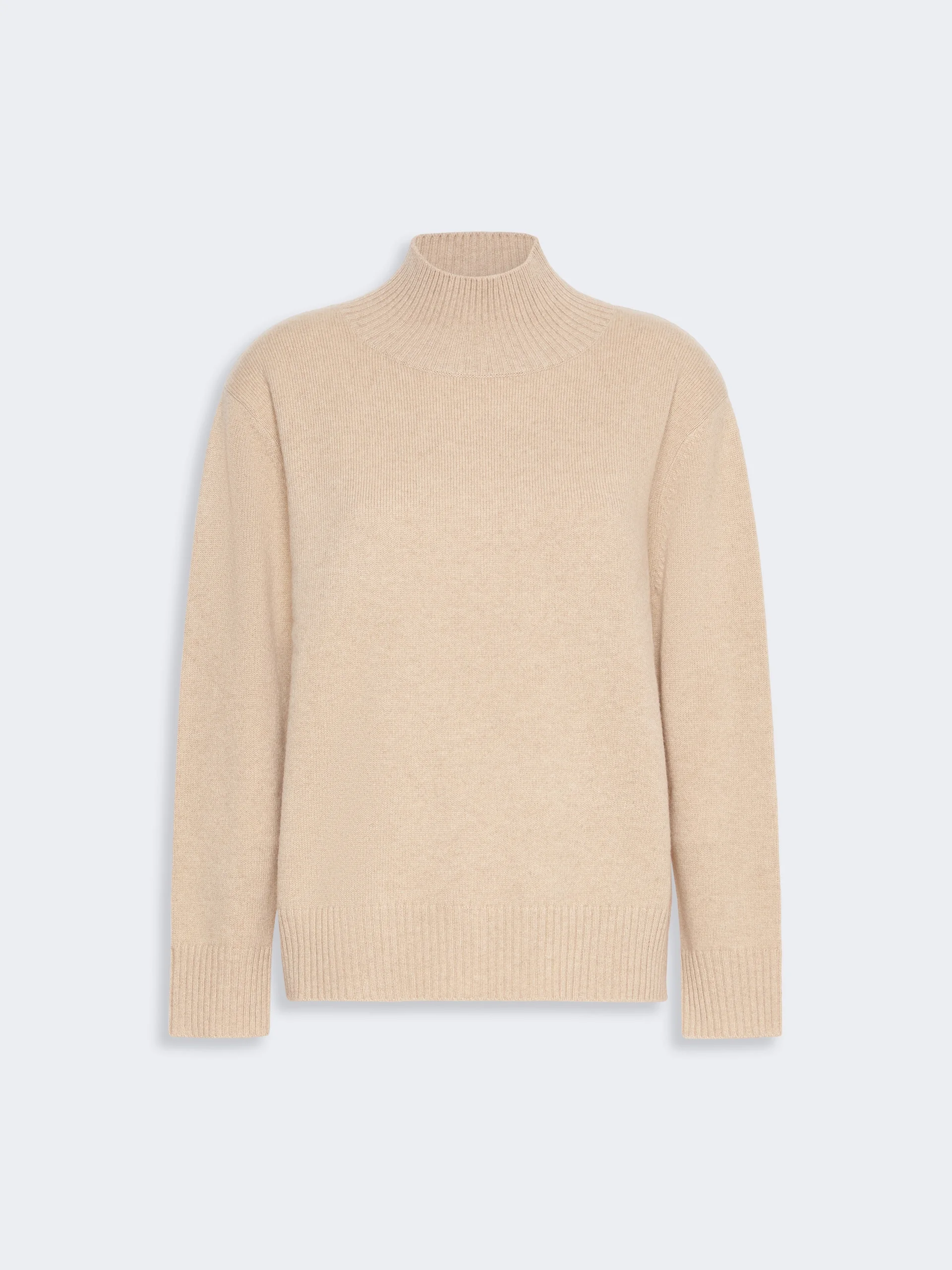 ELEGIA Cashmere turtleneck sweater - BEIGE - 1