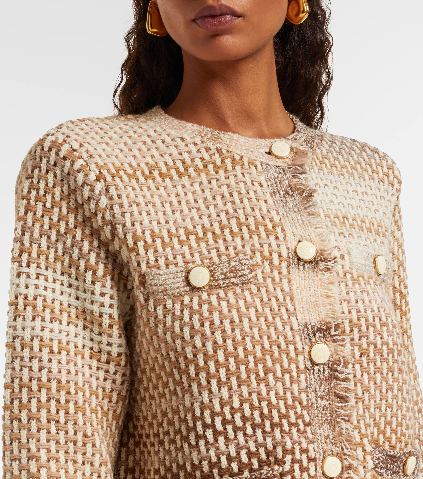Sariyah cotton and wool-blend jacket - 4