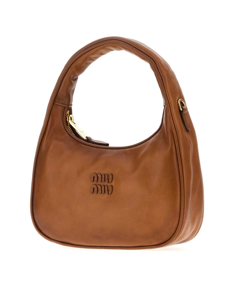 Miu Miu Caramel Leather Wander Handbag outlook