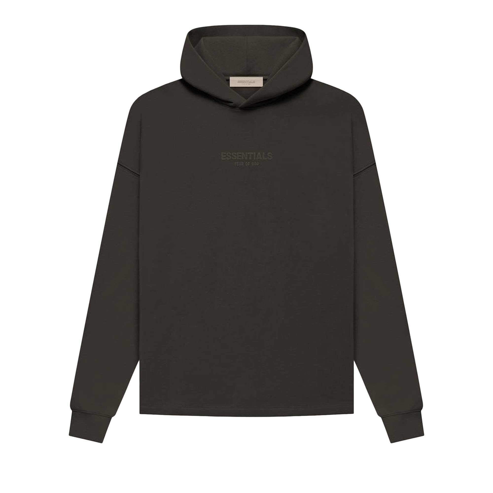 Fear of God Essentials Relaxed Hoodie 'Off Black' - 1