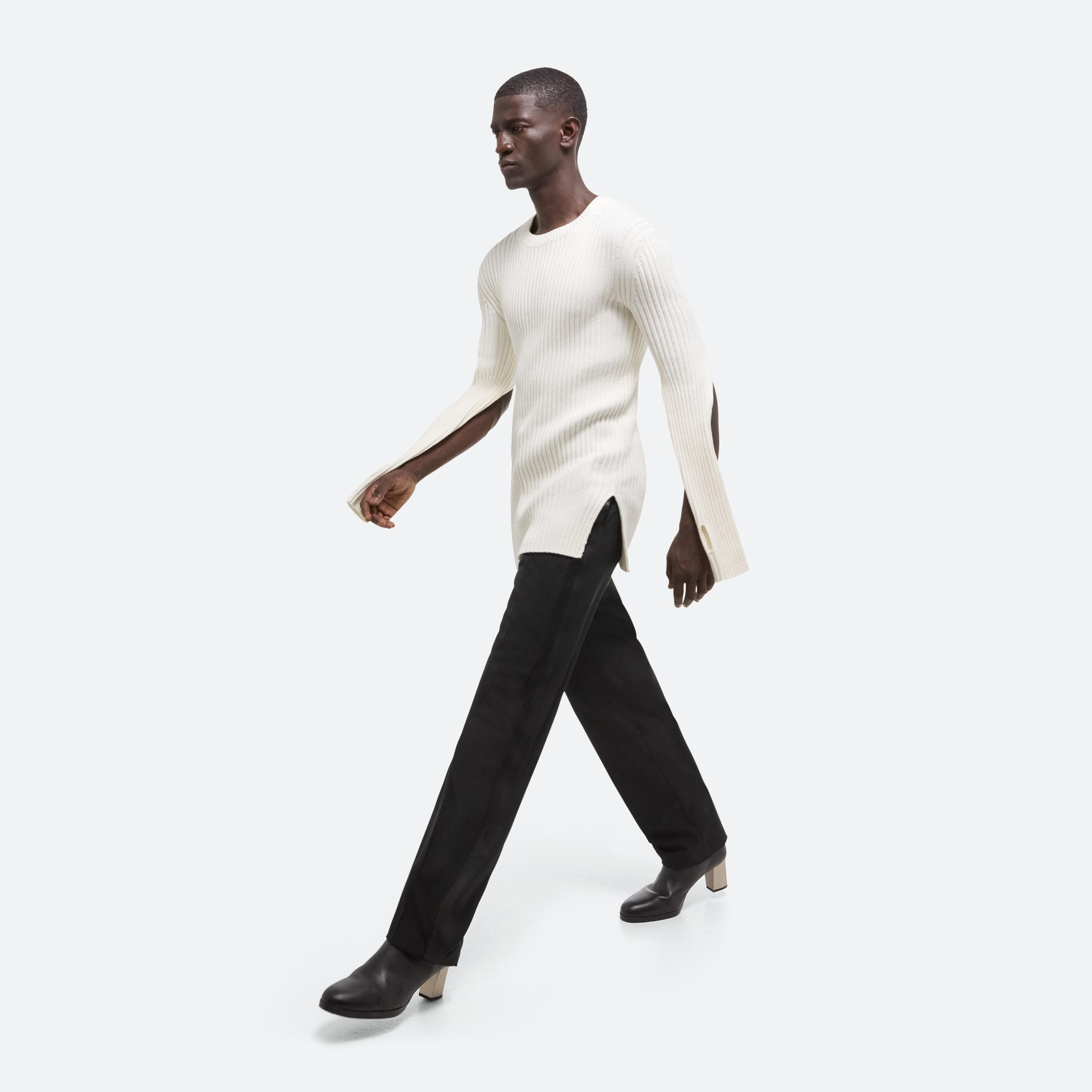 RIBBED LONG-SLEEVE TOP - 12