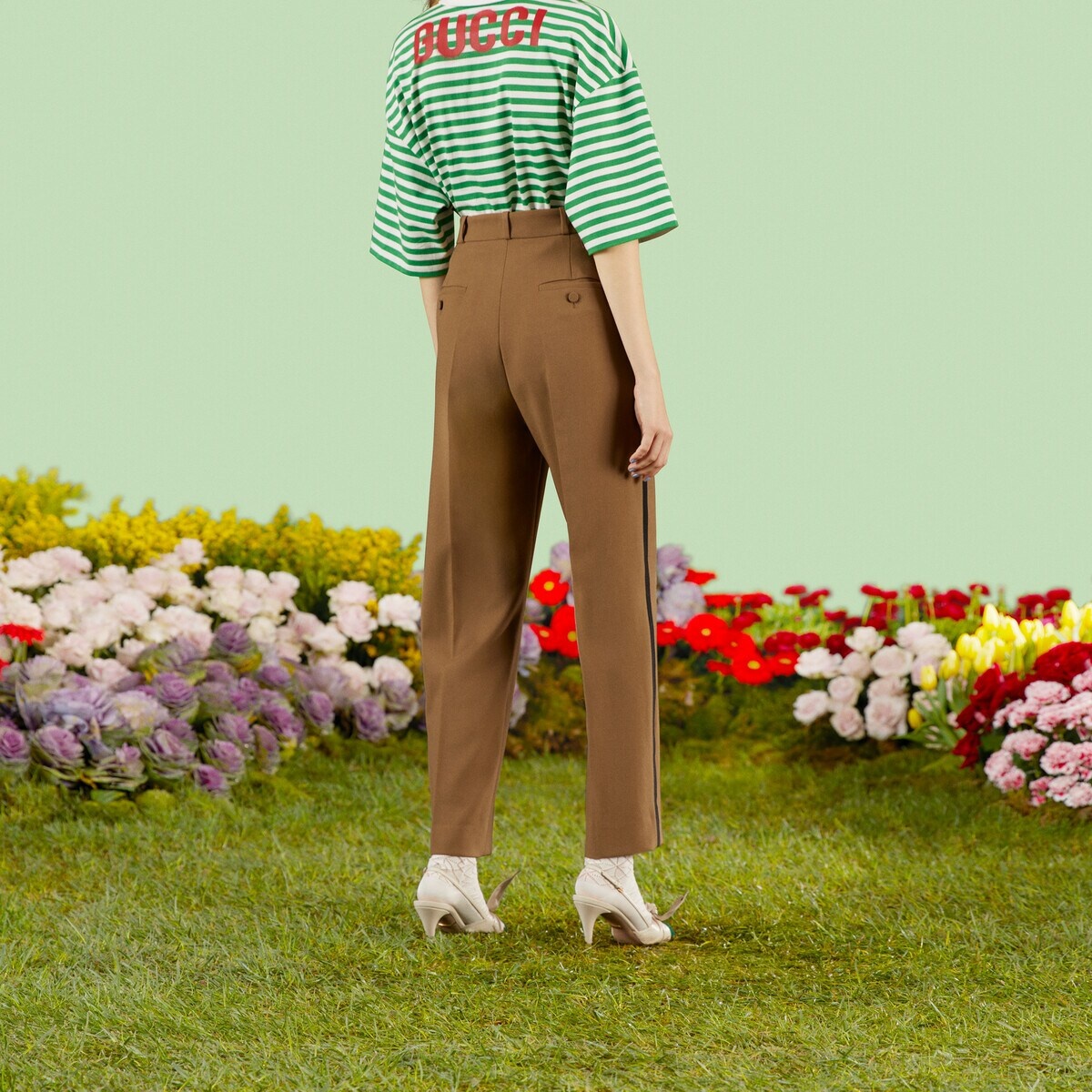 Wool pant with label - 7