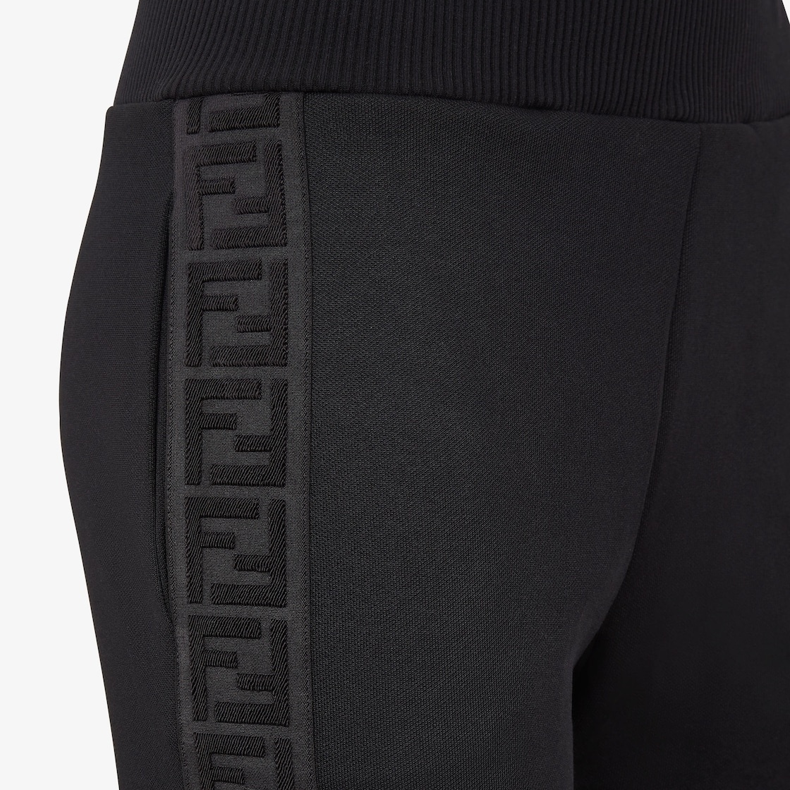 Black piqué jersey tracksuit - 6