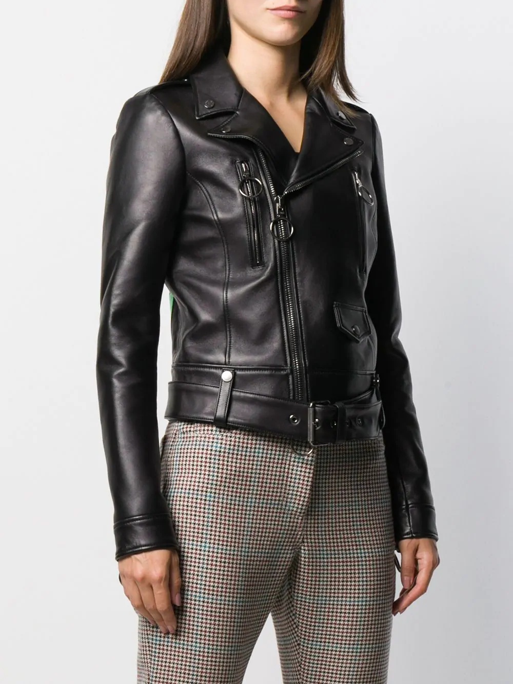 Diagonal Arrows biker jacket - 4