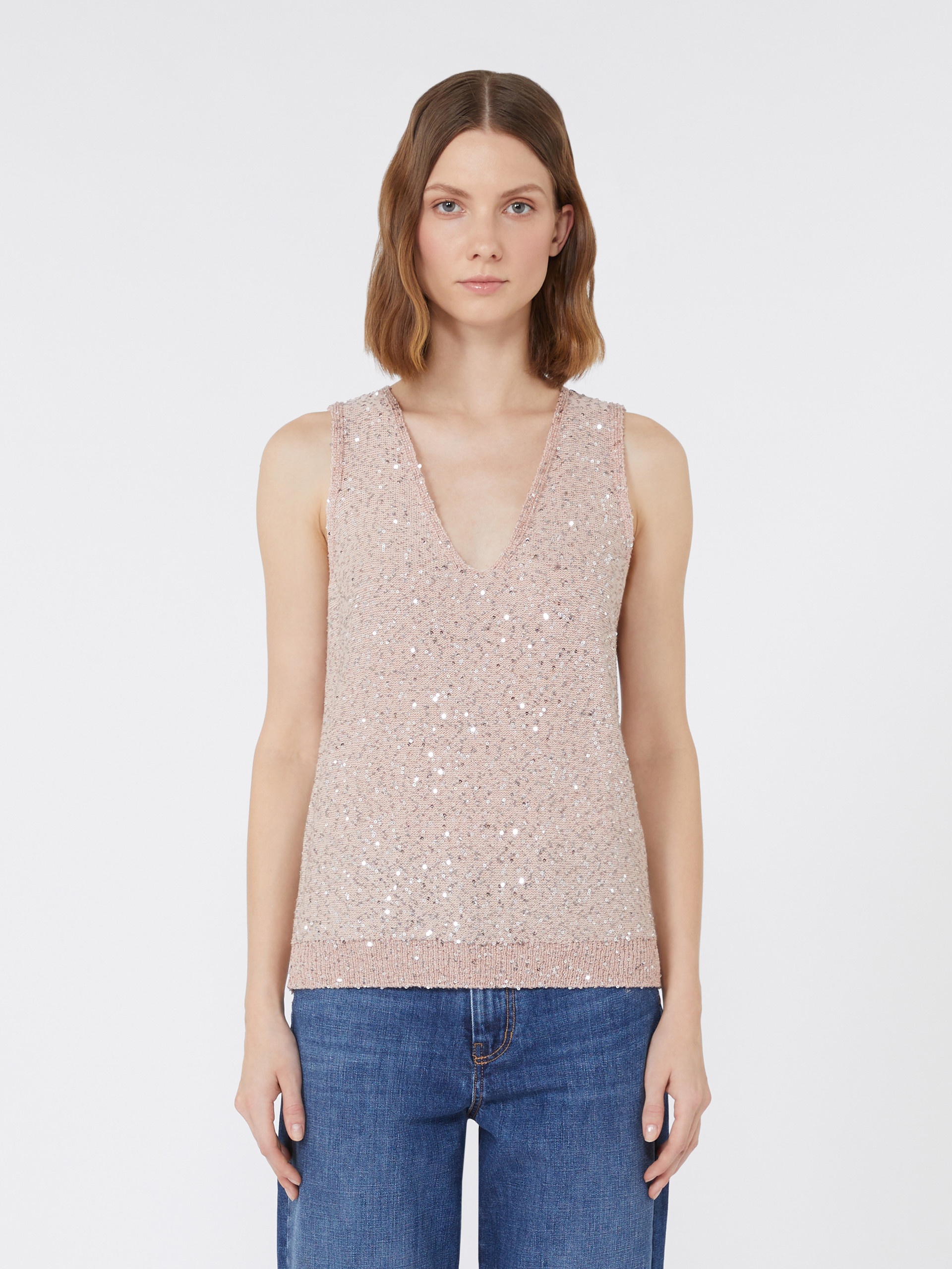 ACAICI Sequinned knitted top - 3