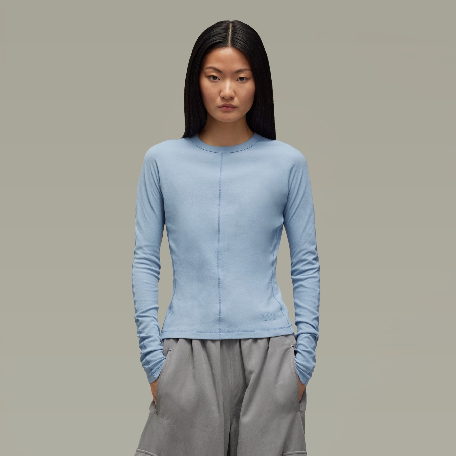 Y-3 Fitted Long Sleeve Tee - 2