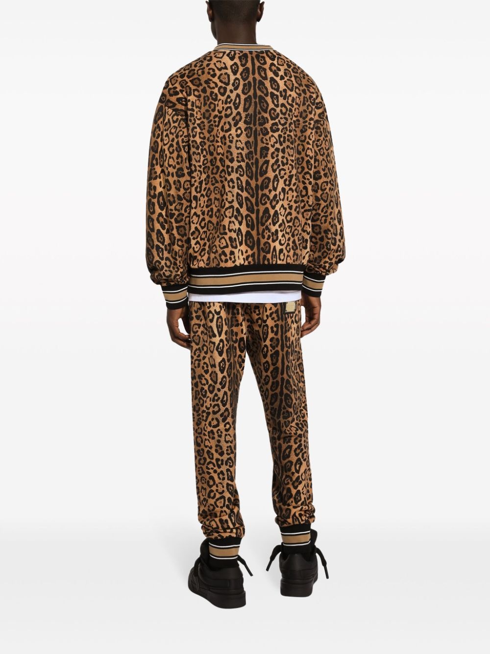 leopard-print cotton sweatshirt - 4