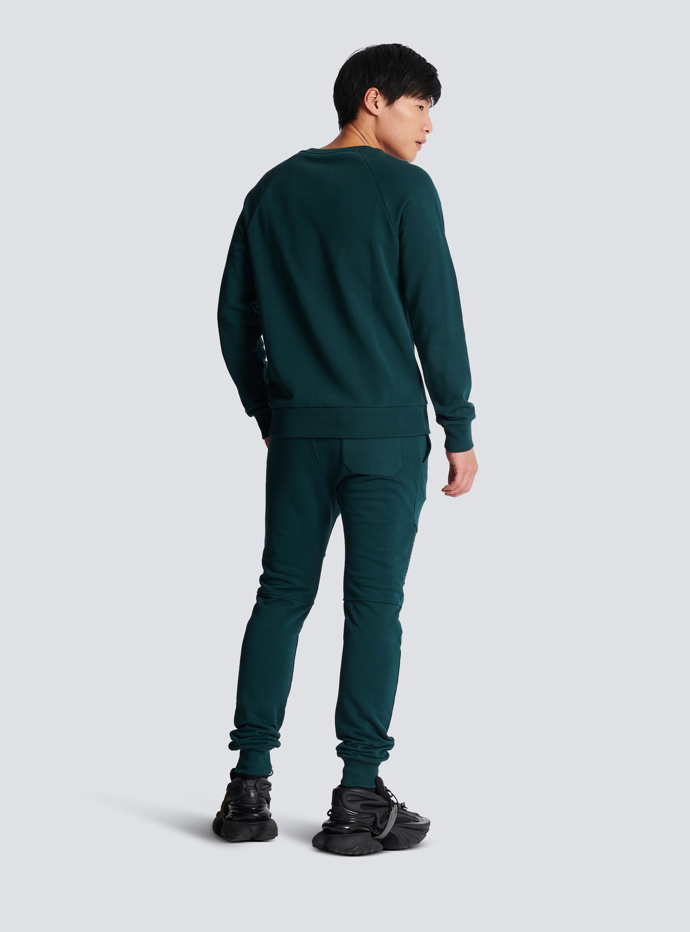 Flocked Balmain sweatshirt - 4