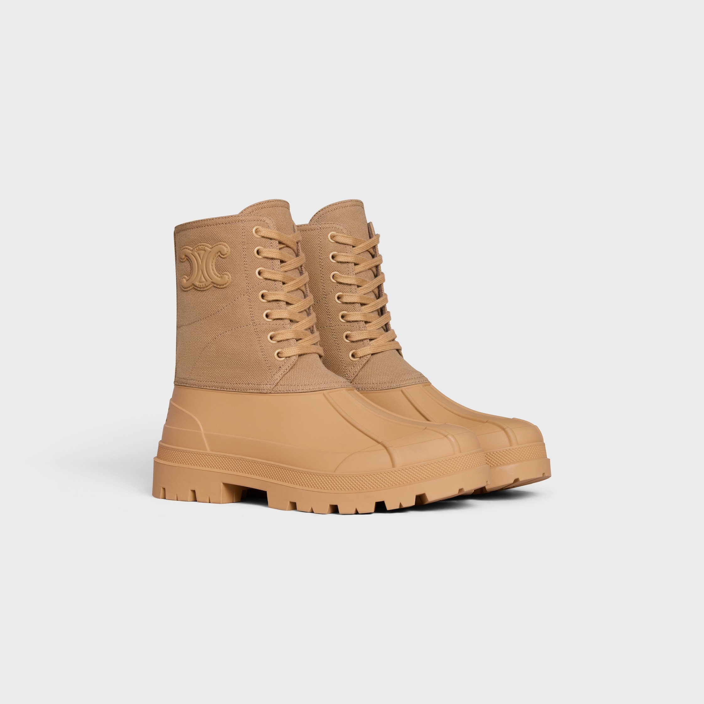 CELINE RILEY LACE-UP BOOT IN CANVAS - 2