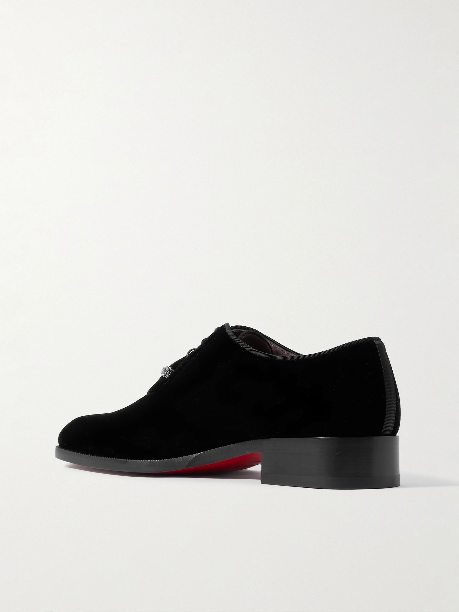 Chambeliss Night Velvet Derby Shoes Black - 4