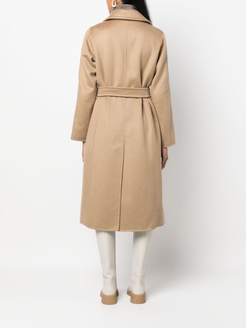 cashmere belted coat - 4