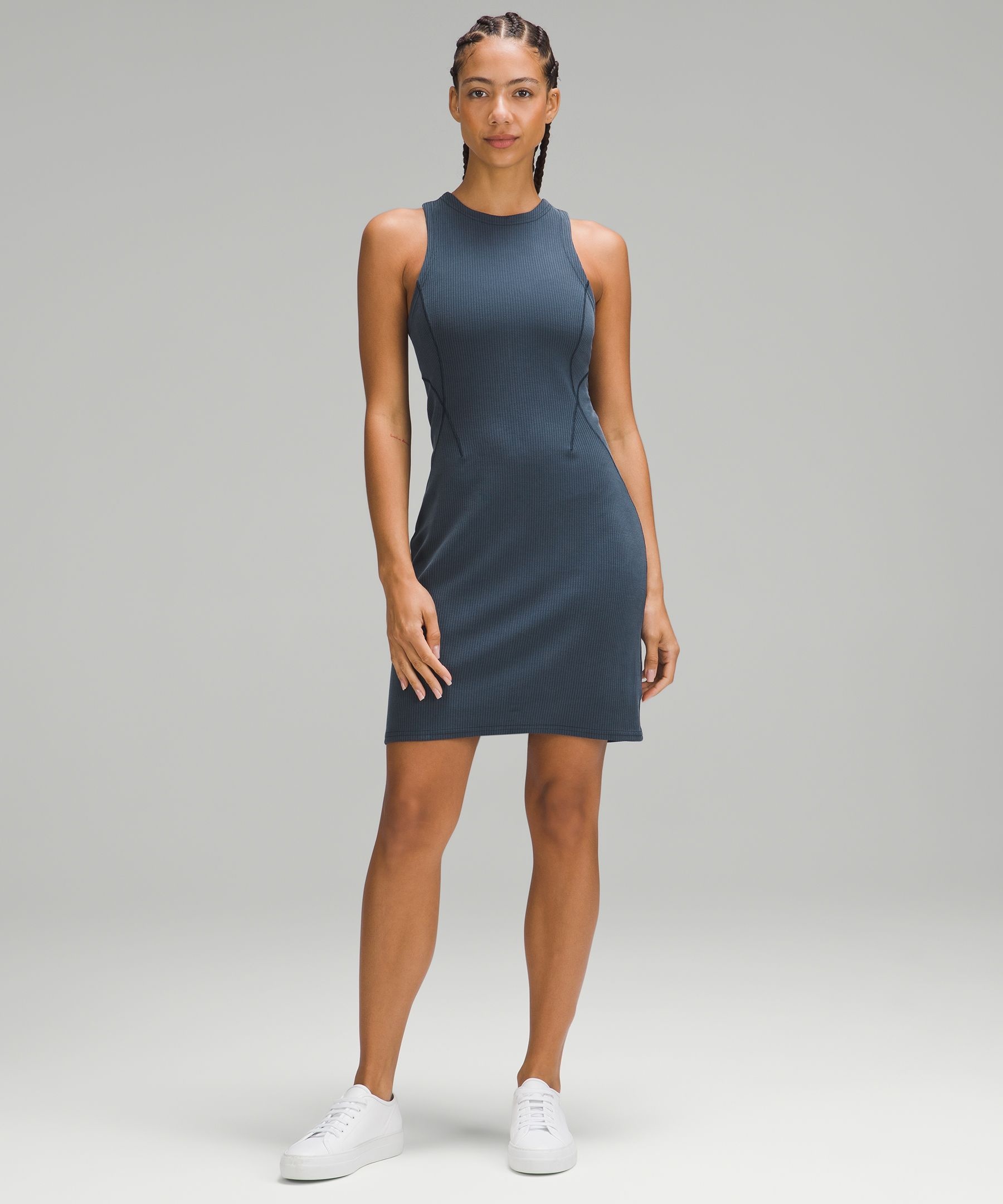 Ribbed Softstreme Slim-Fit Tank Dress - 1