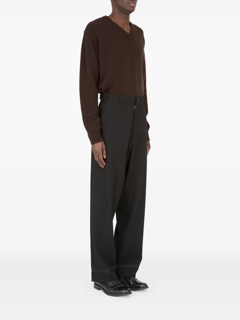 Maison Margiela Men High-Waisted Tailored Trousers - 3