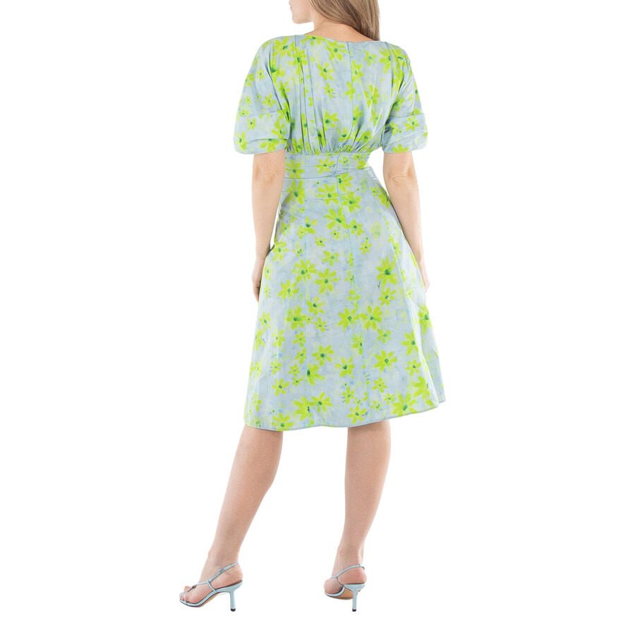 Marni Gathered Poplin Midi Dress - 4